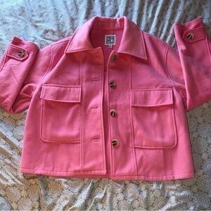 Pink THML Cropped Jacket - Small